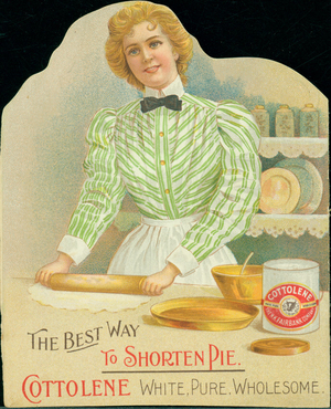 Trade card for Cottolene Shortening, produced by N.K. Fairbank Company, Chicago, Illinois, undated