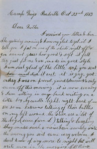 Letter from Edward Burgess Peirce to Mary Alden Peirce, 22 October to 24 October 1863