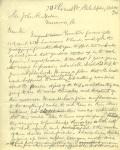 Letter from Benjamin Smith Lyman to John R. Neison