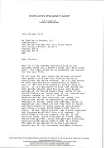 Letter from Mark H. McCormack to Charles S. Mechem