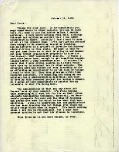 Letter from Caleb Foote to Louis B. Schwartz