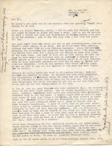 Letter from Howard Scott to Caleb Foote