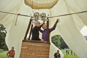 Malcolm Forbes with balloon designer