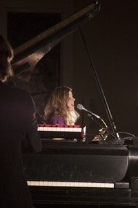 Dar Williams, performing at the First Congregational Church in Wellfleet, accompanied by Bryn Roberts on piano