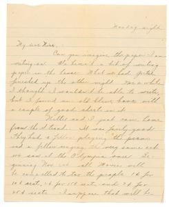 Letter from Letitia Crane to Frank F. Newth