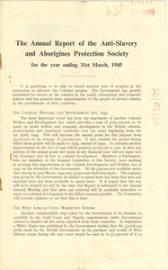 Annual report of the Anti-slavery and Aborigines Protection Society