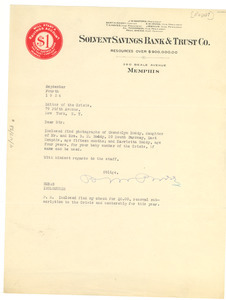 Letter from Bert M. Roddy to Editor of the Crisis