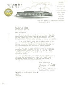 Letter from James Watts to W. E. B. Du Bois