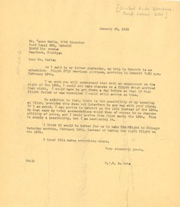 Letter from W. E. B. Du Bois to James Watts