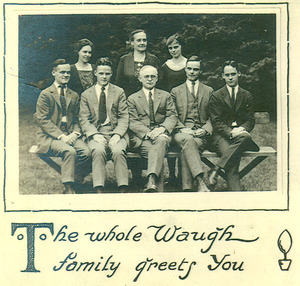 The whole Waugh family greets you