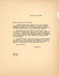 Letter from Bernard Jaffe to Shirley Graham Du Bois and W.E.B. Du Bois