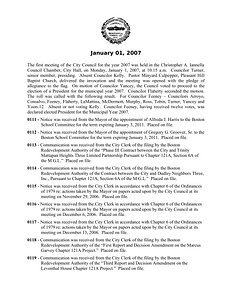 City Council meeting minutes