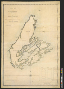 A plan of the island of Cape Britain reduced from the large survey made by the orders and instructions of the right honorable the Lords Commissioners for Trade and Plantations