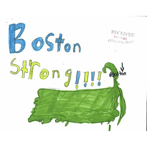 Artwork to the city of Boston from a child in Massachusetts