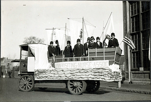 Visiting nurse association float, Armistice Day parade, Nov. 11, 1928