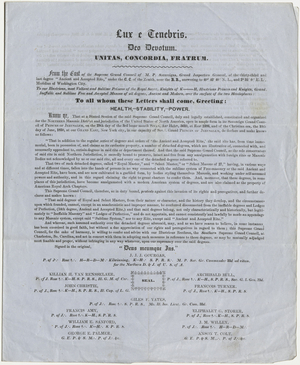 Circular letter regarding the detached degrees, 1850 June 10
