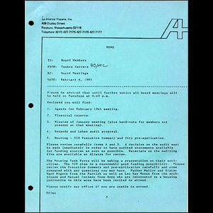 Meeting materials for February 10, 1981.