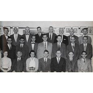 The 1962 yearbook photo of the Mathematics Department