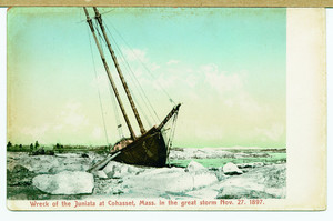 Wreck of the Juniata at Cohasset, Mass. in the great storm of Nov. 27, 1897