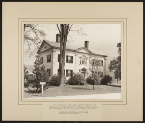 Exterior view of the Monroe House, South Shaftsbury, Vermont, undated