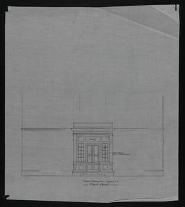 Front Elevation, Front Porch, undated