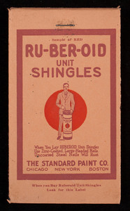Ru-Ber-Oid Unit Shingles, The Standard Paint Co., Chicago, New York, Boston