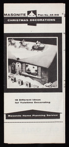 Christmas decorations, 18 different ideas for Yuletime decorating, Masonite Corporation, 111 West Washington Street, Chicago, Illinois