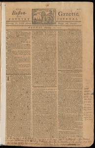 The Boston-Gazette, and Country Journal, 11 February 1771