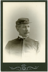 Studio portrait, bust, of Walter M. Dickinson in 17th Infantry Regiment uniform