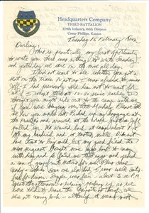 Letter from Carl Henry to Edith Henry