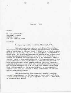 Letter from Mark H. McCormack to Ted Bates and Company