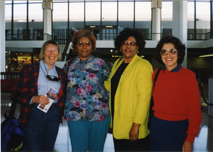 Marjorie Merrill, Charleana Hill Cobb, Laura Strong, and Gloria Xifaras Clark at Mississippi Homecoming Reunion