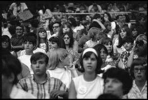 Beatles fans at the concert at D.C. Stadium