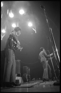 George Harrison, and Paul McCartney (from left) in concert with the Beatles, Washington Coliseum