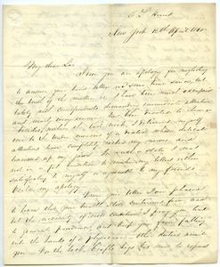 Letter from E. L. Hunt to Josph Lyman