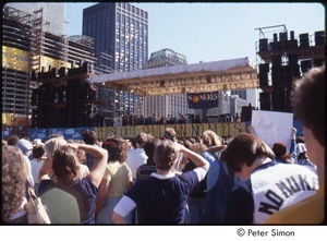 MUSE concert and rally: view of stage during No Nukes rally