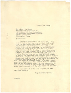 Letter from W. E. B. Du Bois to Albert R. Mann