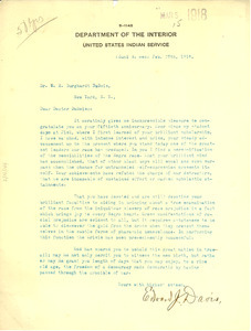 Letter from Edward J. Davis to W. E. B. Du Bois