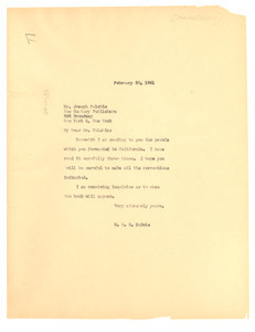 Letter from W. E. B. Du Bois to Mainstream