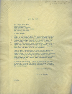 Letter from W. E. B. Du Bois to National Committee to Free the Ingram Family