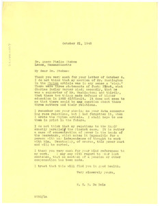 Letter from W. E. B. Du Bois to Anson Phelps Stokes