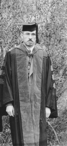 Harvey L. Sweetman in academic robes