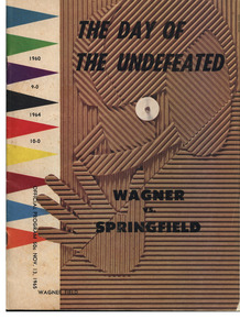 Official Program, Springfield College vs. Wagner College, November 13, 1965