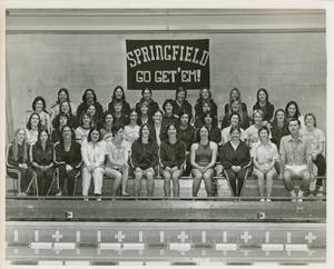 The Springfield College Women's Swim Team, 1974-1975