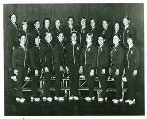 1975-1976 Springfield College women's gymnastics team