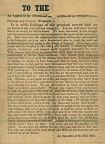 Eliot Mills Strike flier
