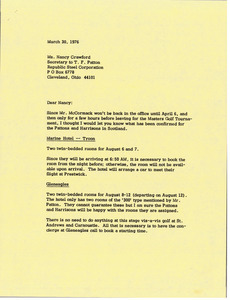 Letter from Judy A. Chilcote to Nancy Crawford
