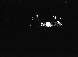 Hollywood Speedway Rock Festival: view of unidentified band on stage at night