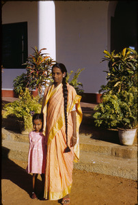 Diana Rajan with her mother