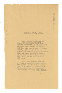 Letter from Crisis to Edwin Drummond Sheen